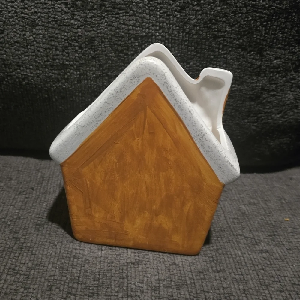 Handpainted Gingerbread House Desk Organizer